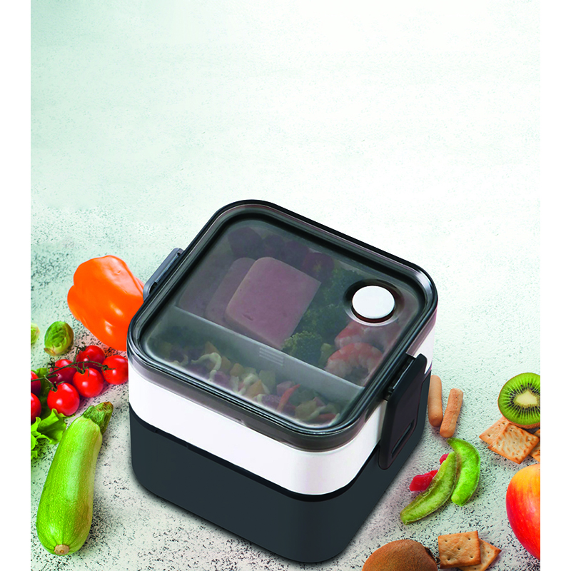 DUO Doppel- Lunchbox mit auslaufsicherem Deckel